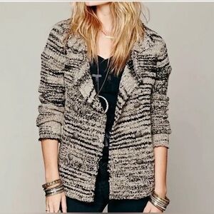 Cute & Cozy! Free People Small Boucle Double Breasted Blazer Cardigan Jacket M
